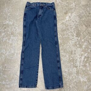 Wrangler Jeans Men 30x34 Blue Pants Cowboy Western 1013MWZ Denim Fits 30x32 C664